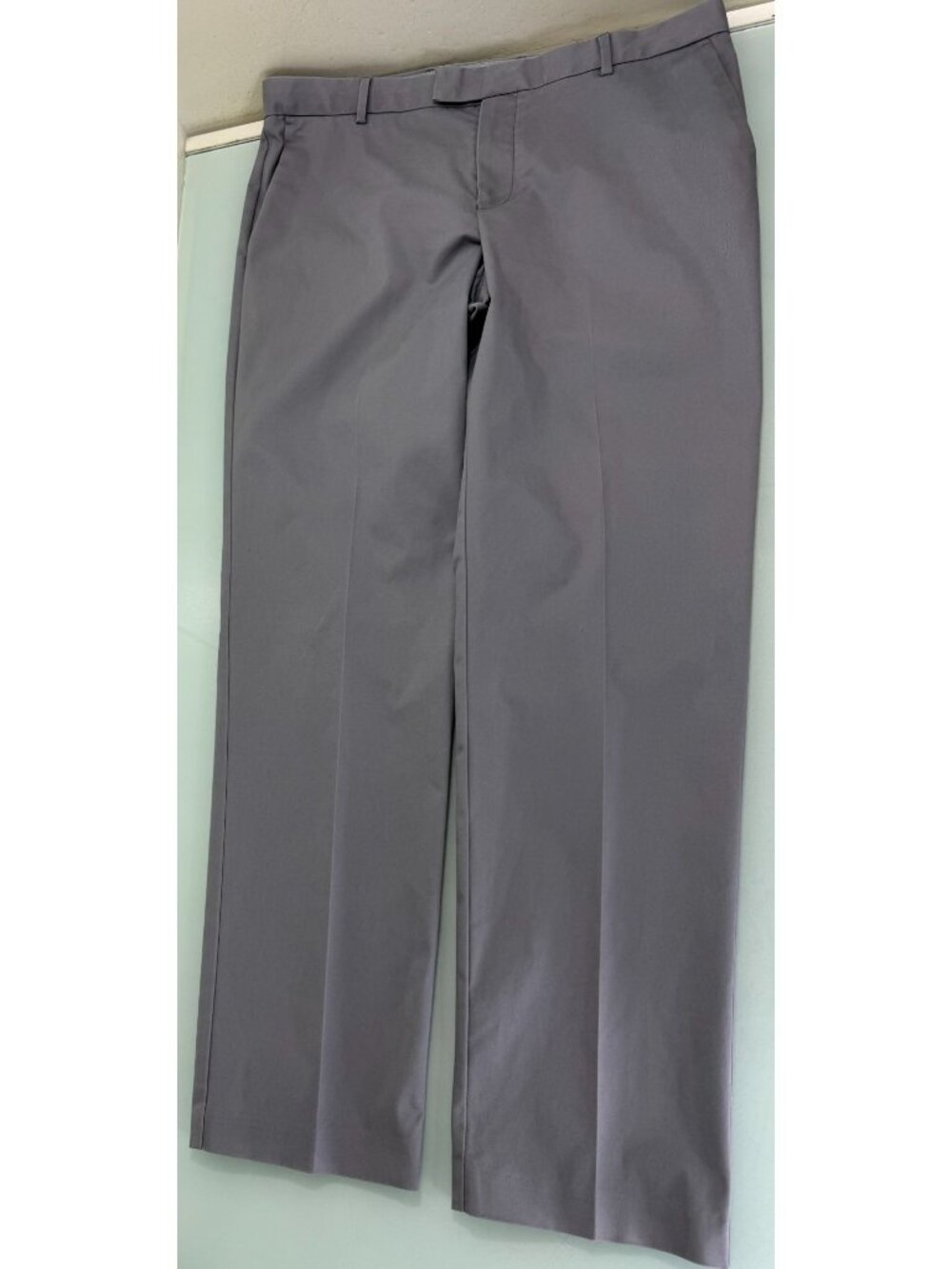 Charles Tyrwhitt Chino Pants Mens 36X32 Slim Fit Stretch Gray Non-Iron Preppy